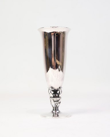 Sjælden Vase - Model Nr. 572 F - Kaktus-Serien - Sterling Sølv - Gundorph 
Albertus - Georg Jensen
