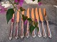 8 pieces dinner knives in genuine silver stamped GAB 830s Y10 length 23 cm polished new 5000 m2 showroom