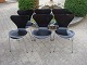 Arne Jacobsen seven-chairs, model 3107.5000m2 Showroom.