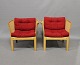 A pair of easy chairs designed by Rud Thygesen and Johnny Sørensen. 5000m2 showroom.