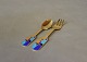 A. Michelsen christmas coffeespoon and cakefork, Potsherds - 1990.5000m2 showroom.