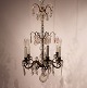 French chandelier with prisms from the 1940s, in great vintage condition.5000m2 showroom.