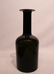 Large dark green glass vase by Otto Brauer for Holmegaard.5000m2 showroom.