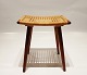 Stool in teak and papercord of danish design from the 1960s.5000m2 showroom.
