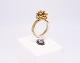 Flora Danica gilded 925 sterling silver ring.5000m2 showroom.