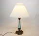 French table lamp of bronze and opaline glass from around the year 1910.5000m2 showroom.