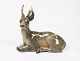 Royal Copenhagen porcelain figure, lying deer, no.: 756, by Knud Kyhn.5000m2 showroom.