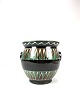 Flowerpot in dark colours and green pattern, from around the 1930s. 
Great condition

