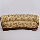 Banana Sofa - Floral Cover - Oak Legs - Danish Cabinet Maker - 1930s-40s
