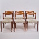 Set of Six Dining Chairs - Teak & Light Upholstery - Henry W. Klein - Bramin - 
1960s
