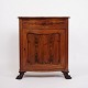 Small Antique Console/Cabinet - Entrance Furniture - Hand Polished Mahogany - 
Flame Structure - Lion Feet - Year 1890s

