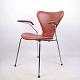 Series Seven Chair with armrests - Model 3207 - Cognac Leather - Arne Jacobsen & 
Fritz Hansen
