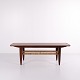 Coffee Table With Wicker Shelf - Teak - Danish Design - 1960s
Excellent condition
