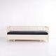 Antique Storage Bench – Gustavian Style – White Painted & Upholstered Seat – Circa 1890