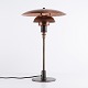 Poul Henningsen Table Lamp Model PH 3/2 with Copper Shades and Base in Burnished Brass, Louis Poulsen
