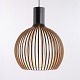 Seppo Koho Octo 4240 Pendant in Birch Black Laminate or Walnut Veneer by Secto Design
