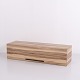 Wall-mounted cabinet in acacia wood with 2 compartments