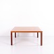 Large square coffee table in light mahogany by Erik Jørgensen Møbelfabrik