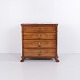 Antique Neo-Rococo Mahogany Chest of Drawers with Carved Lion Feet 1880s