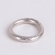 Ole Lynggaard Ring in 18-Carat White Gold with a Diamond